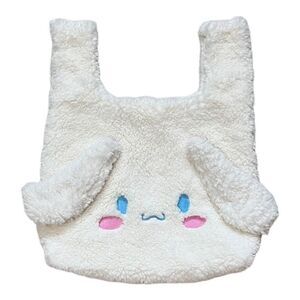 New Cinnamoroll Fluffy Small Tote Handbag White Dog Sanrio Hello Kitty